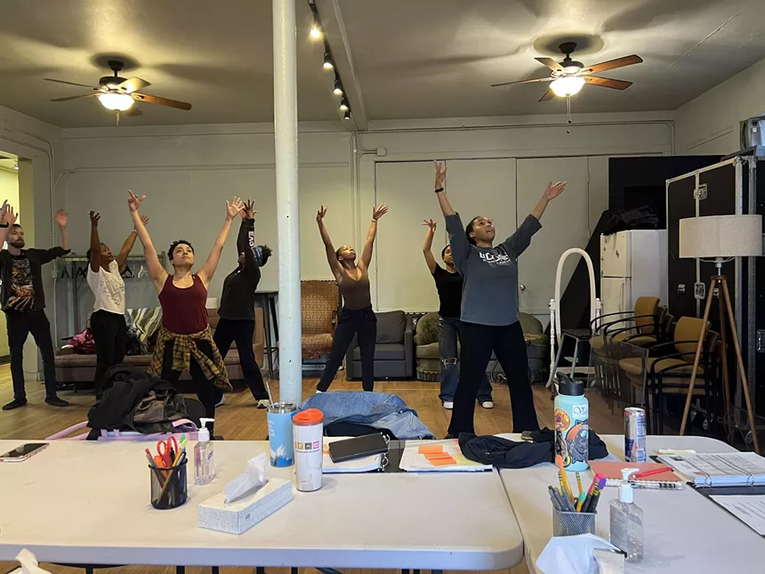 actors in rehearsal