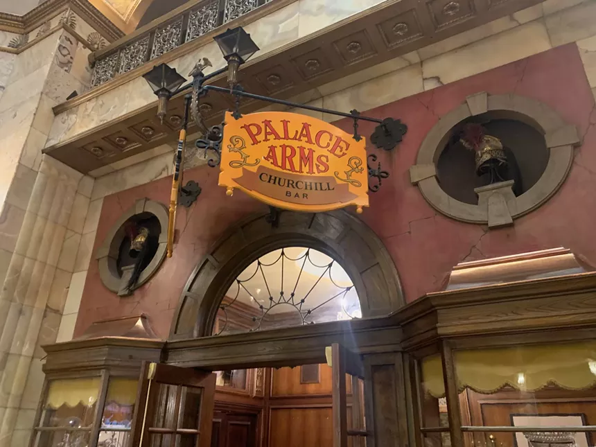 brown palace entrance at hotel