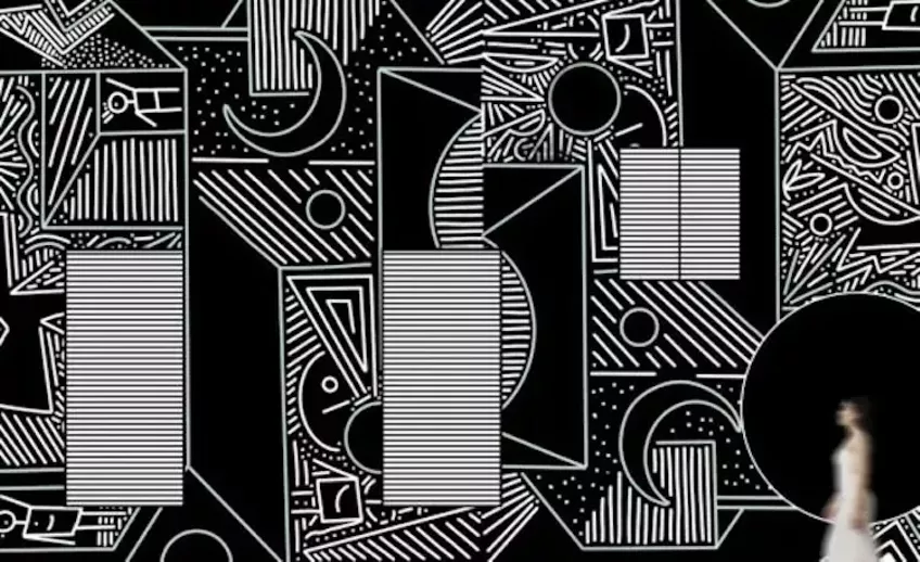 black and white art