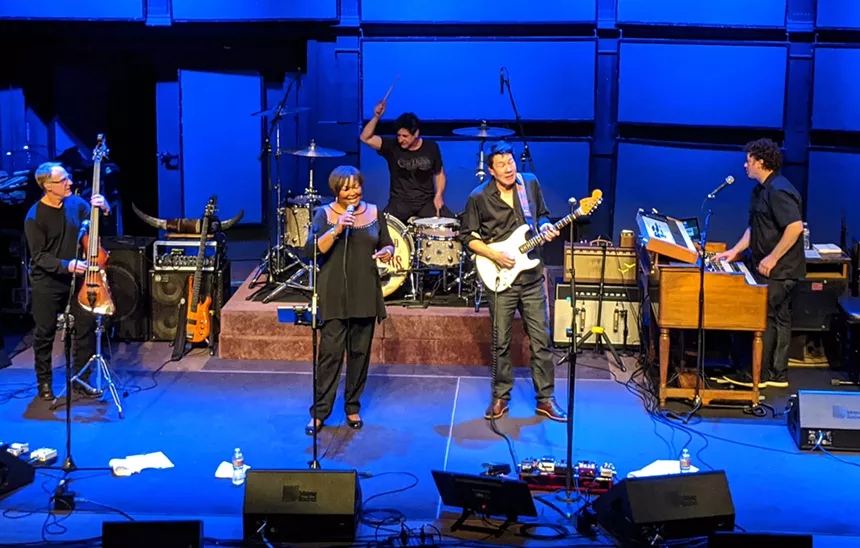 band performing on stage