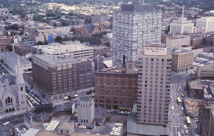 Denver skyline in 1964