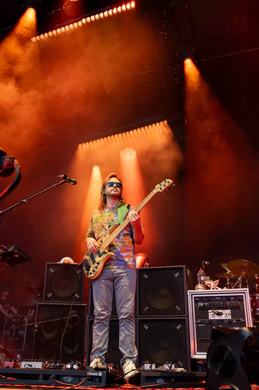 man playing bass