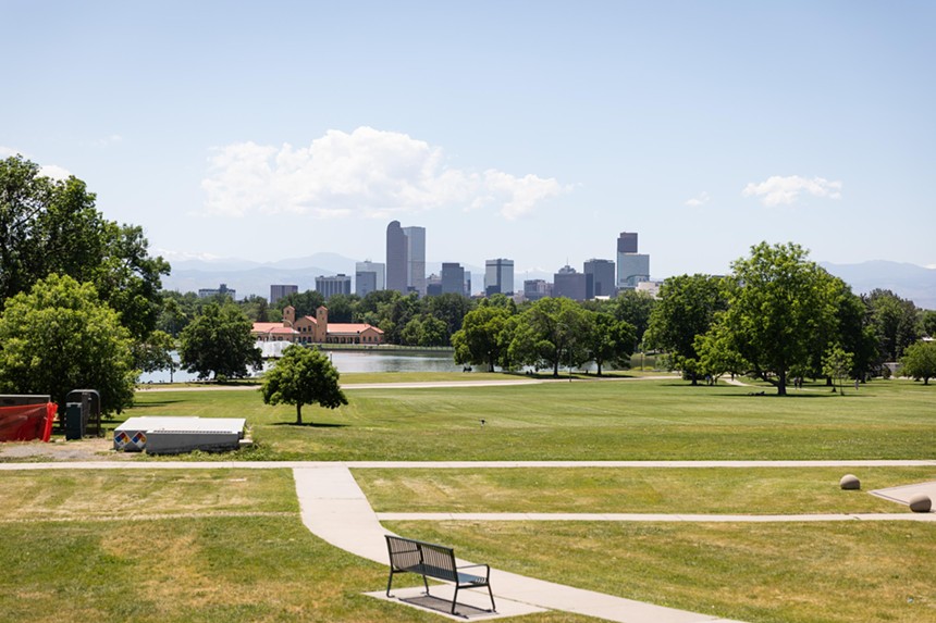park and Denver skyline