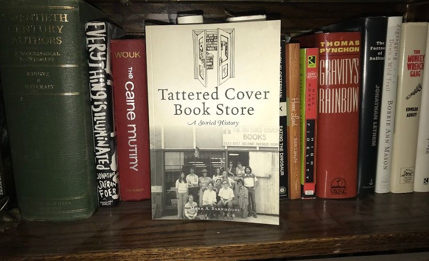 book highlighting Tattered Cover