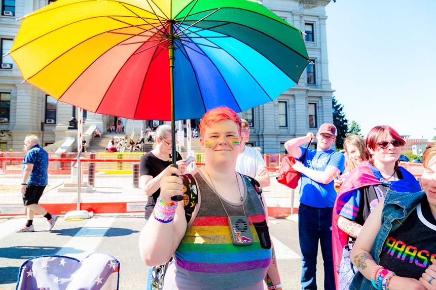people celebrating the annual Denver PrideFest