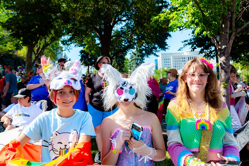 people celebrating the annual Denver PrideFest