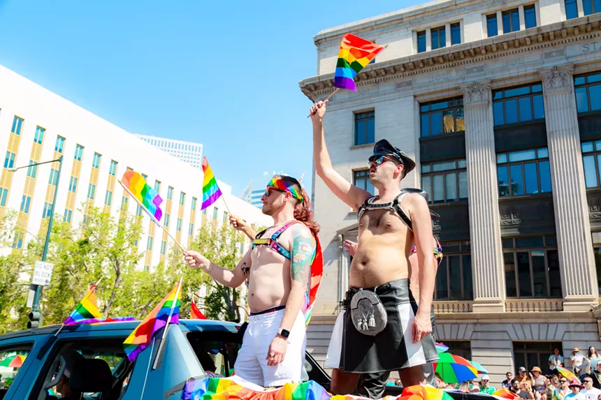 people celebrating the annual Denver PrideFest