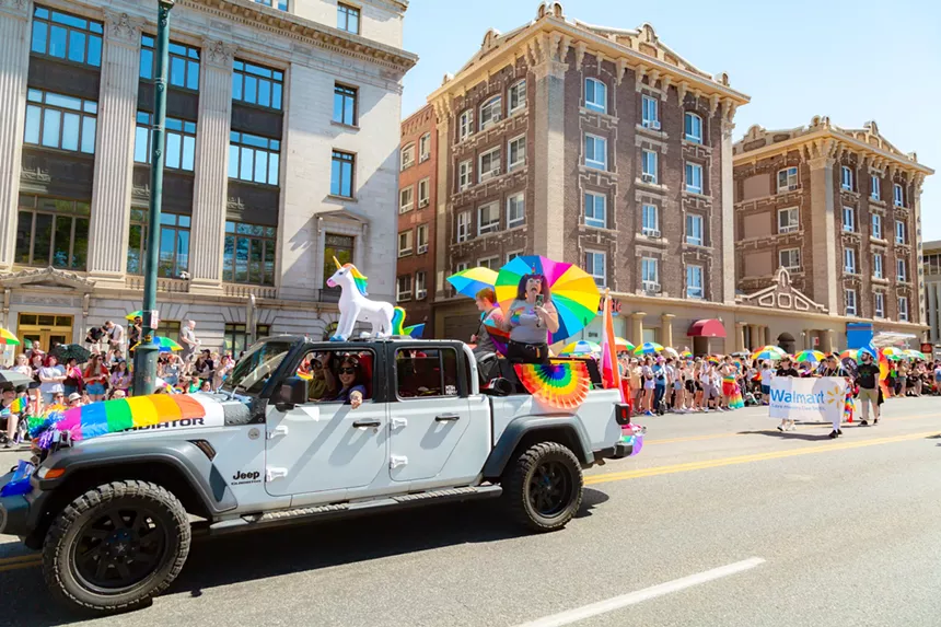 people celebrating the annual Denver PrideFest