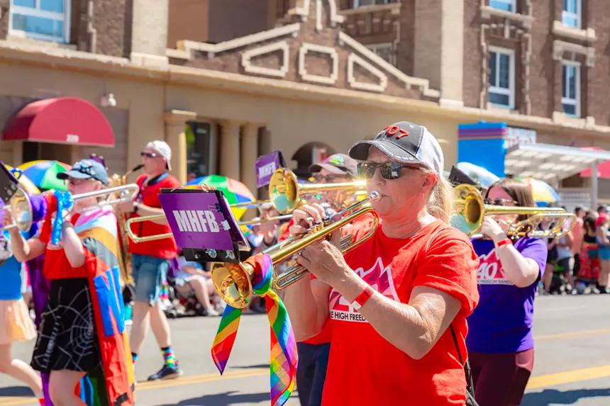 people celebrating the annual Denver PrideFest