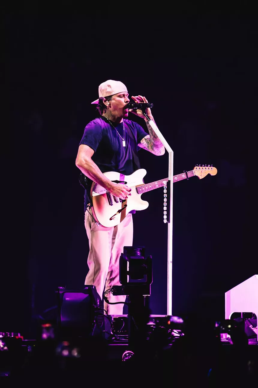Blink-182 performing at Ball Arena on June 27, 2024. Photography By: Jason Myers (@memorandum_media)