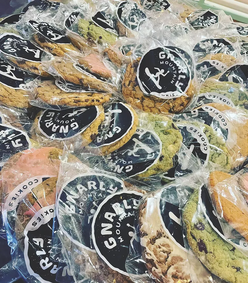 cookies in plastic wrappers