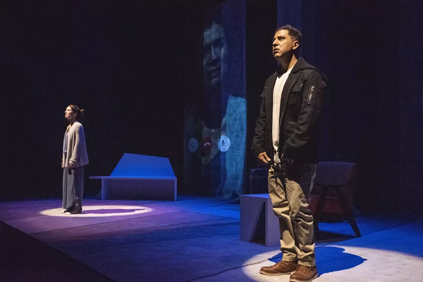 man standing on stage