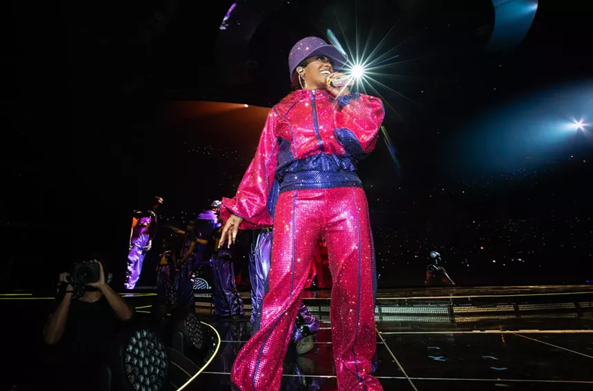 Missy Elliott on stage in Denver