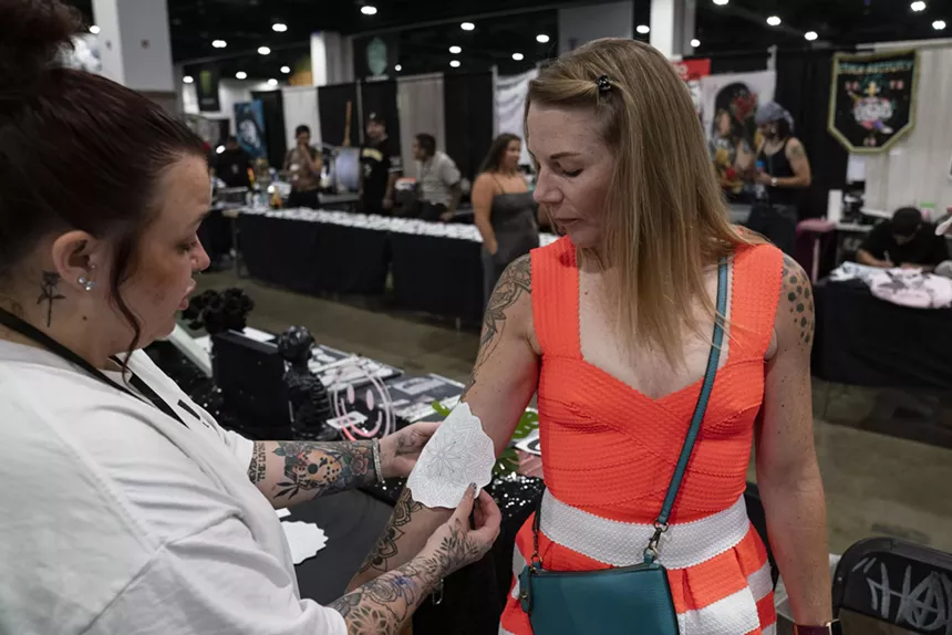 Hundreds of tattoo artists from around the United States had booths for festival attendees to get fresh ink.