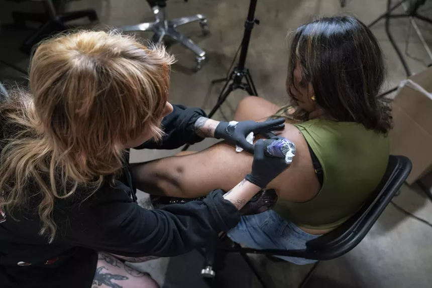 Hundreds of tattoo artists from around the United States had booths for festival attendees to get fresh ink.