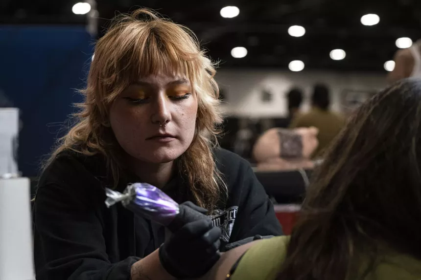 Hundreds of tattoo artists from around the United States had booths for festival attendees to get fresh ink.