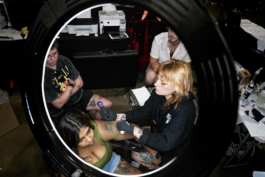 Hundreds of tattoo artists from around the United States had booths for festival attendees to get fresh ink.