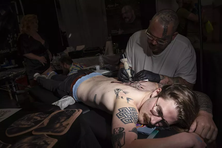 Hundreds of tattoo artists from around the United States had booths for festival attendees to get fresh ink.