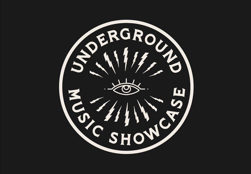 label for Underground Music Showcase