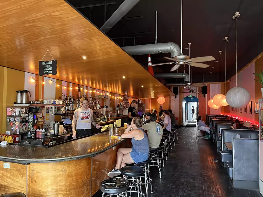 interior of a bar