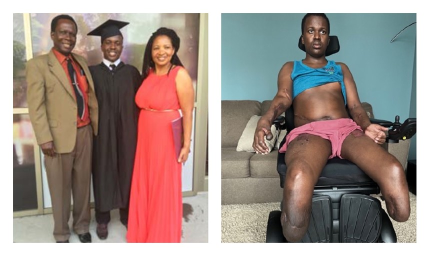 a college graduate and a hospital patient