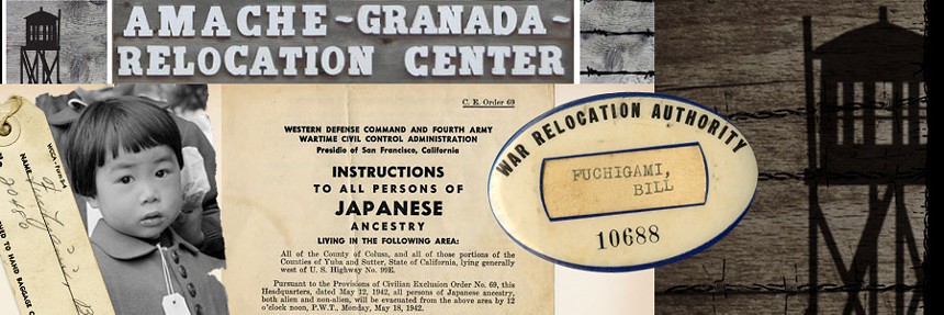 Japanese American documents for internment camps