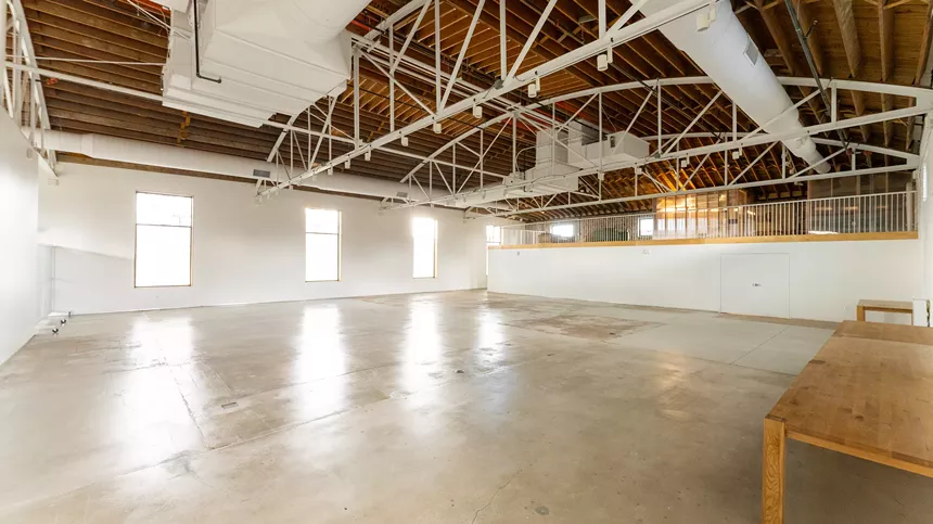 large empty room with white walls