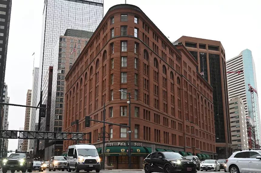 The Brown Palace Hotel.