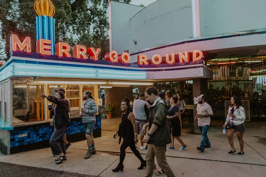 People attending  Summer Scream at Lakeside Amusement Park