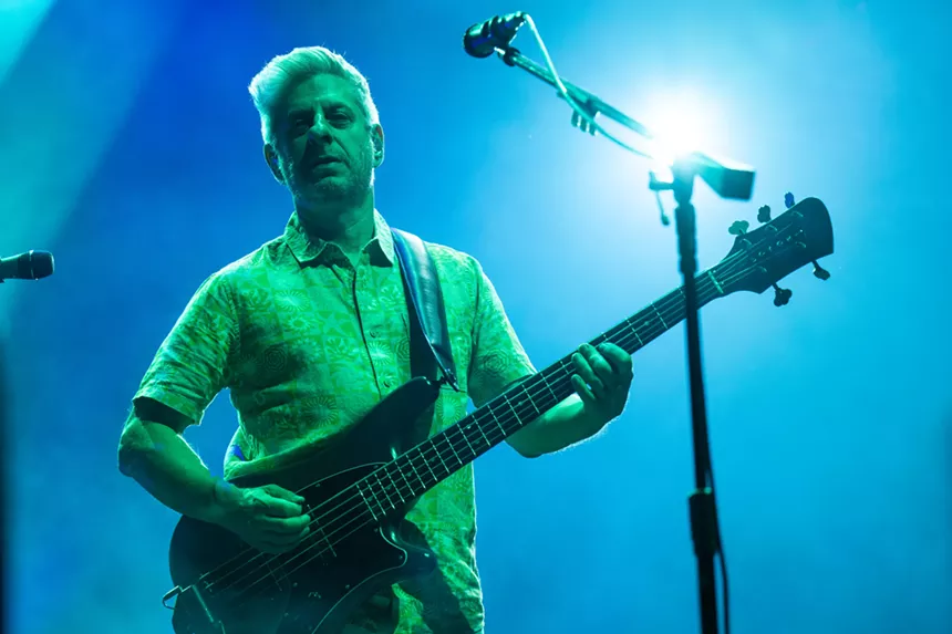 Mike Gordon playing bass