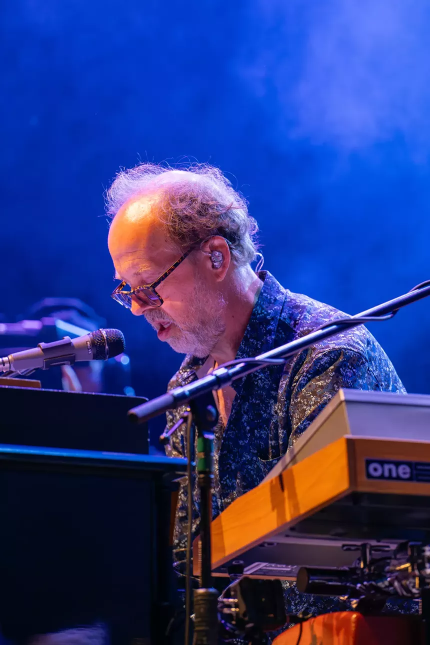 Page McConnell playing the keyboards