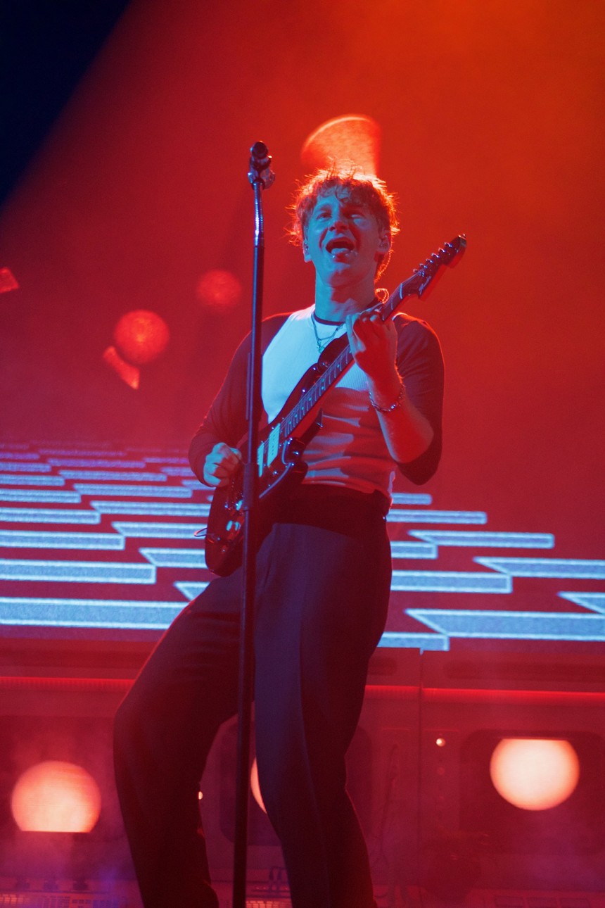 Glass Animals performing at Red Rocks