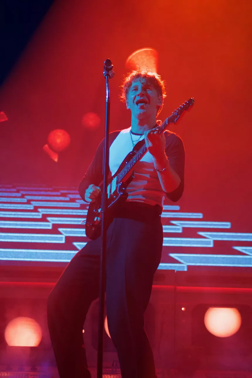 Glass Animals performing at Red Rocks