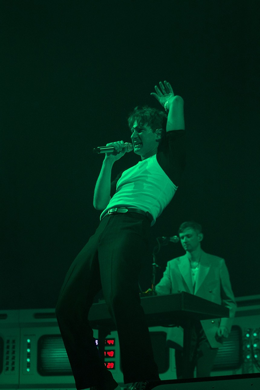 Glass Animals performing at Red Rocks