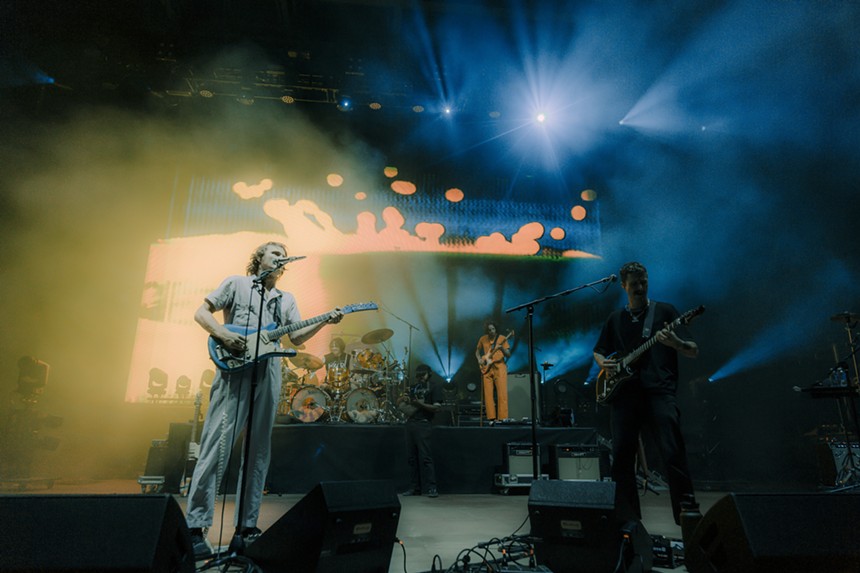 king gizzard performing at red rocks