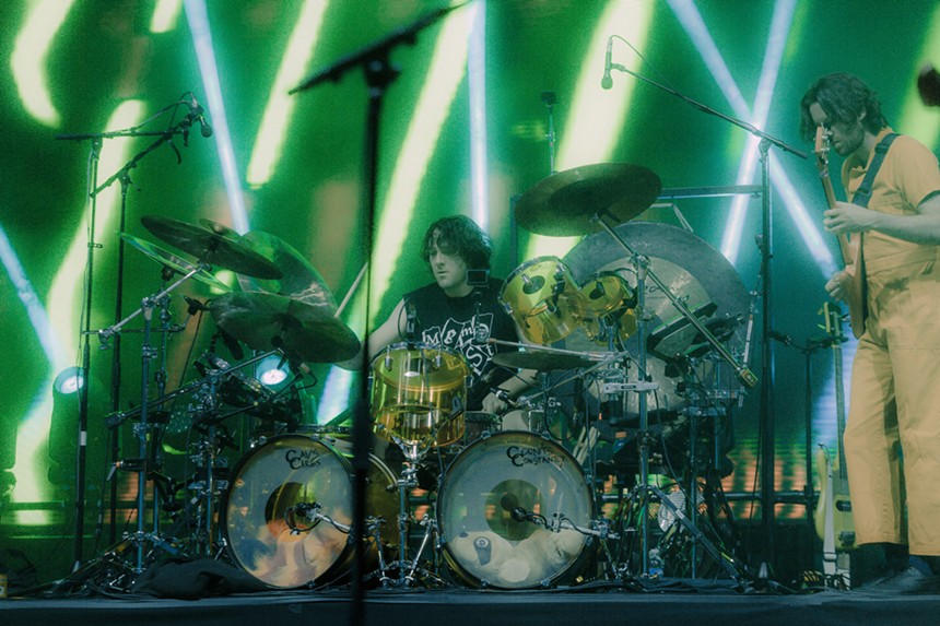 king gizzard performing at red rocks