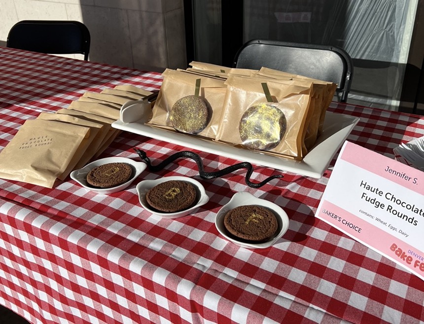 Plated and packaged chocolate cookies on a table