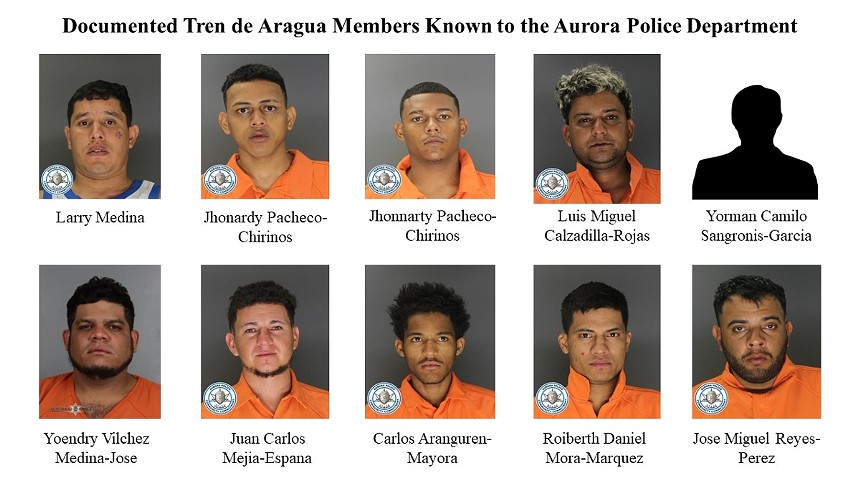 Ten people have mugshots.