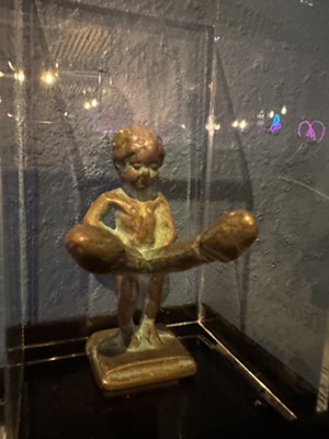 sculpture of boy with penis.