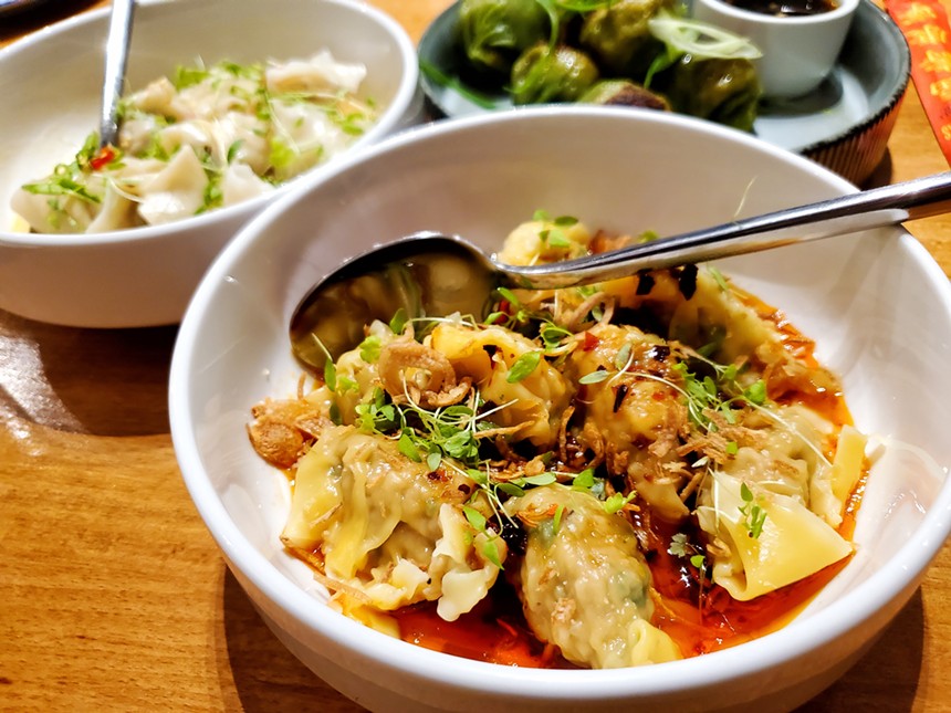 dumplings in a bowl