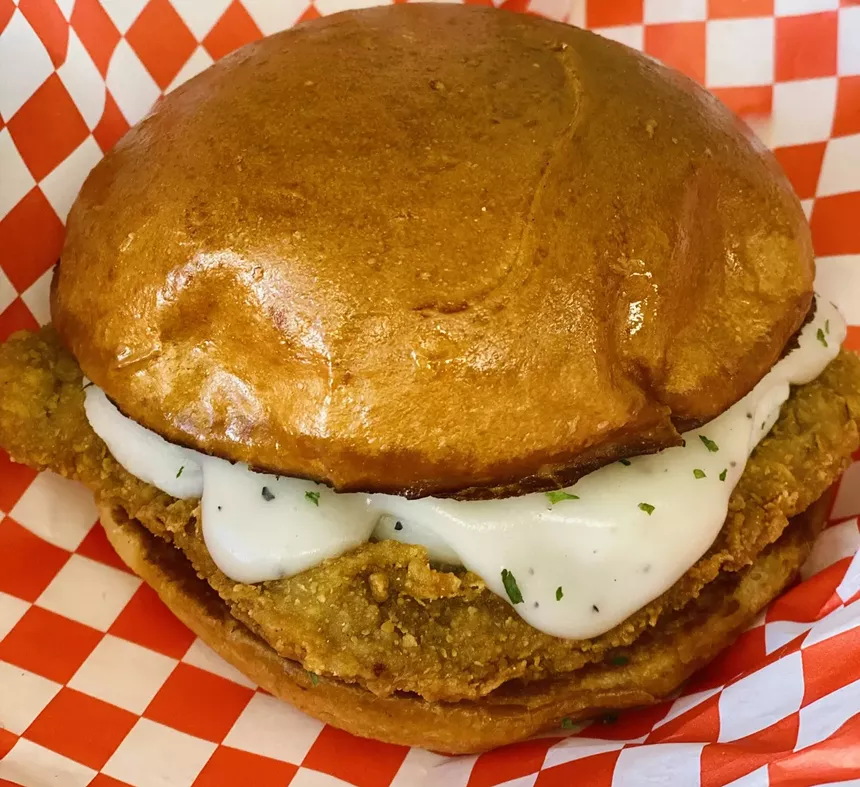 country fried steak sandwich