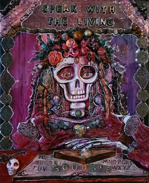 an aztec style art piece