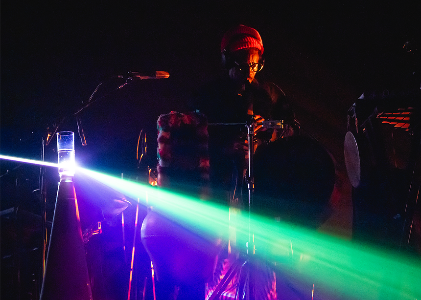 André 3000 performing on the New Blue Sun tour.