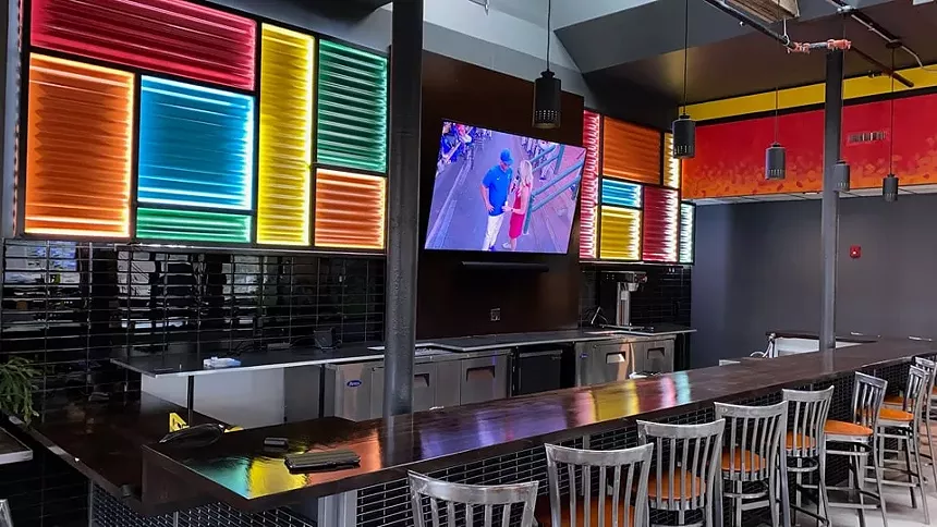 bar inside a restaurant