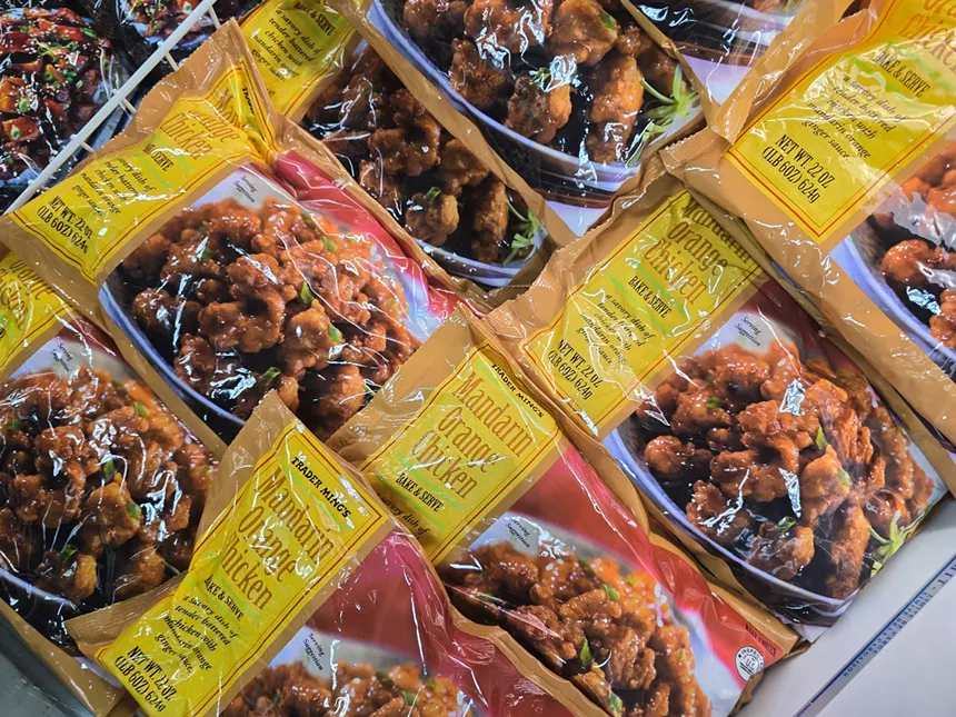 bags of frozen mandarin orange chicken