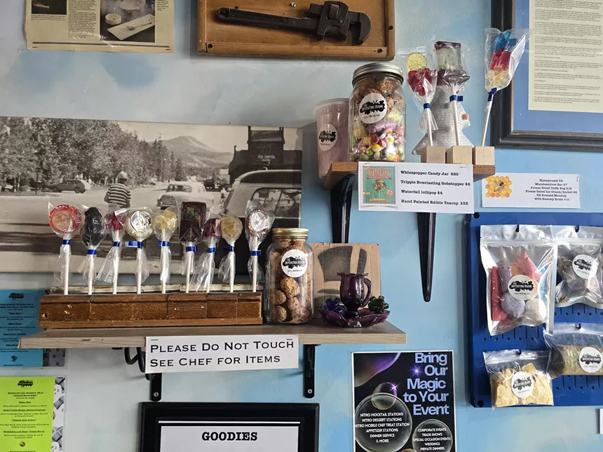 various candy on a shelf