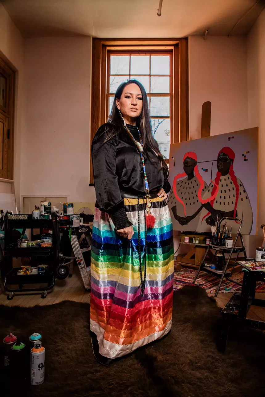 Danielle SeeWalker in her studio