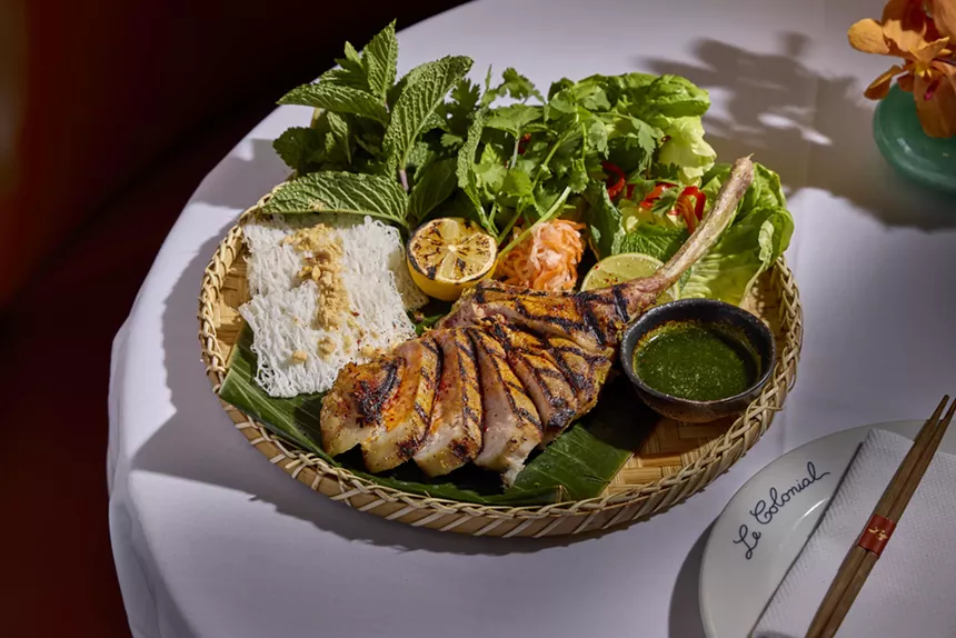 grilled pork tomahawk
