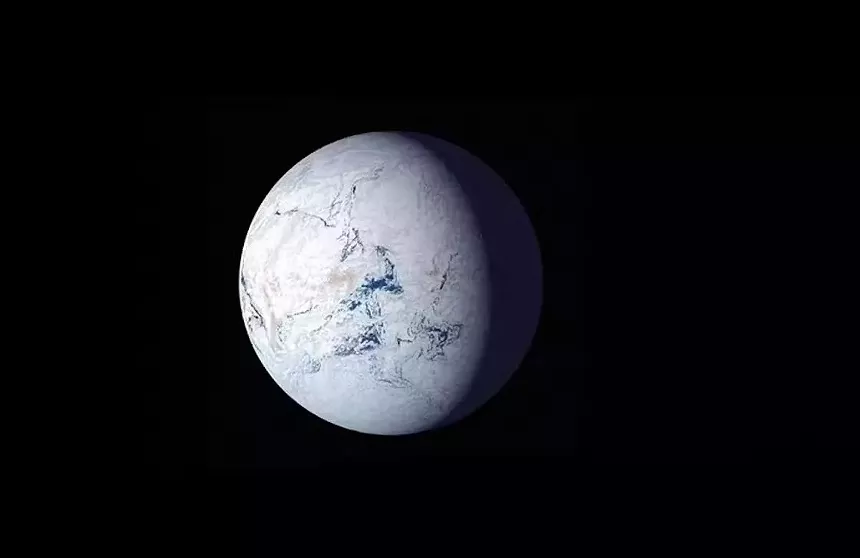 illustration of icy earth