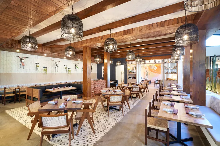 interior of a dining room